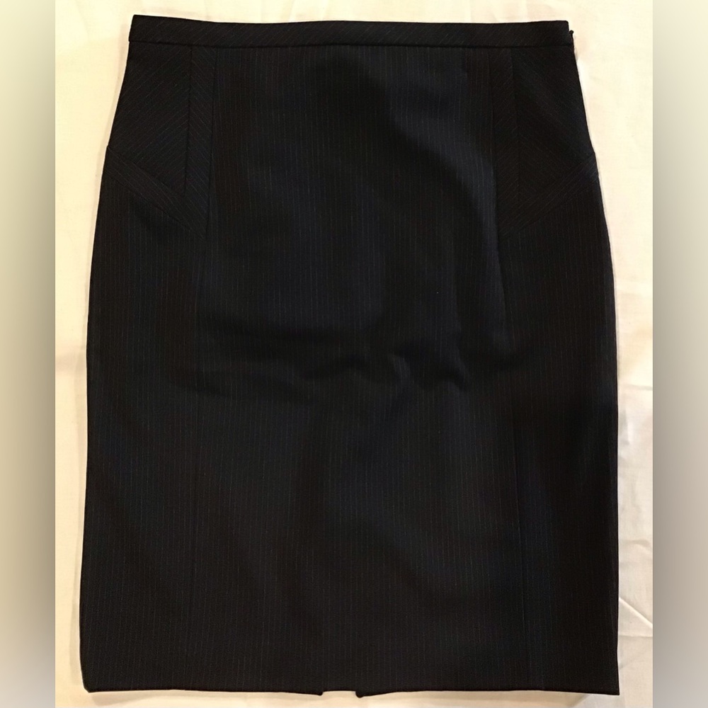 Express Design Studio black pinstriped pencil skirt